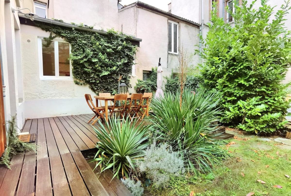 Maison De Ville Avec Terrasse Et Jardin Reims Buitenkant foto